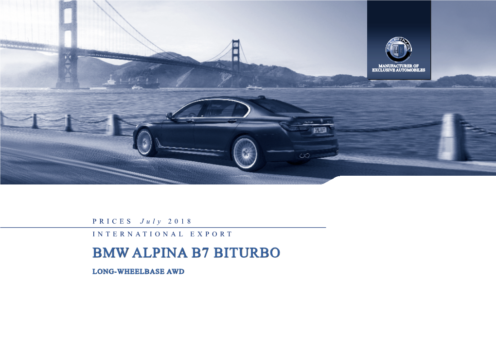 Bmw Alpina B7 Biturbo