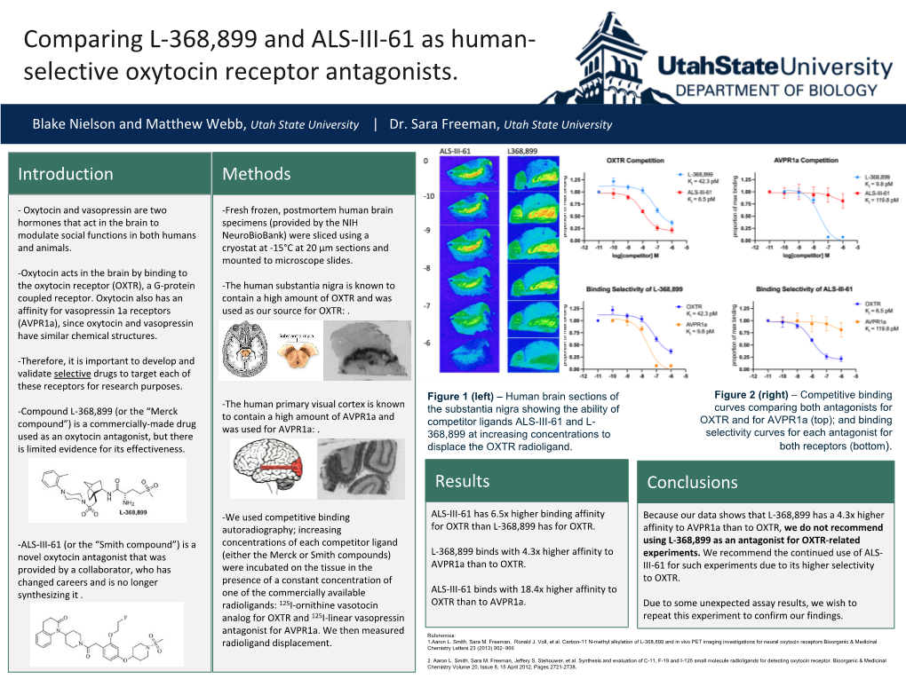 Blake Nielson and Matthew Webb, Utah State University | Dr