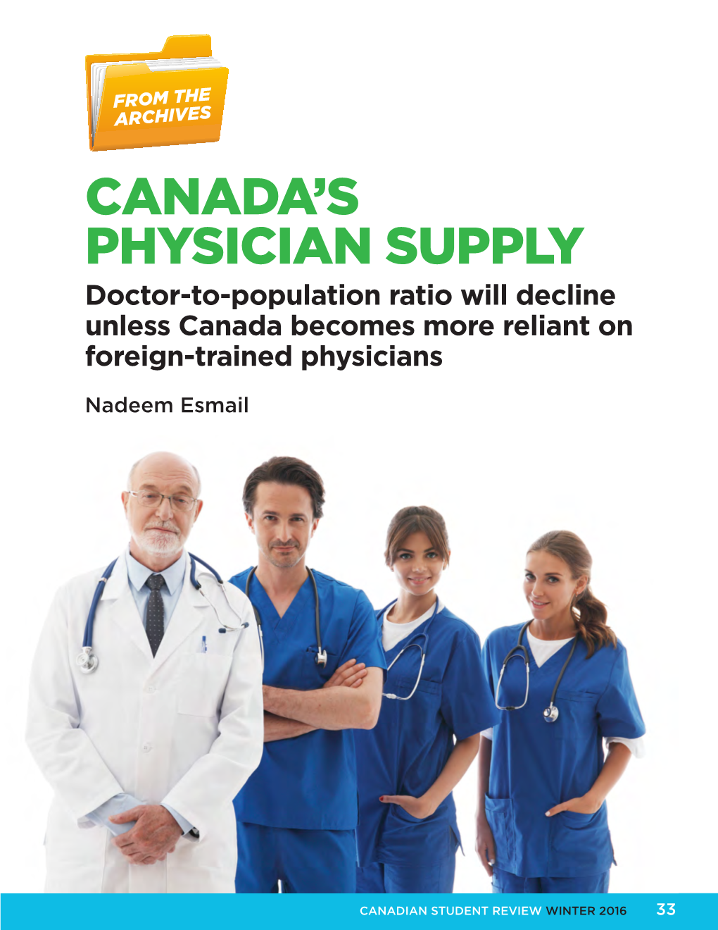 Canada's Physician Supply