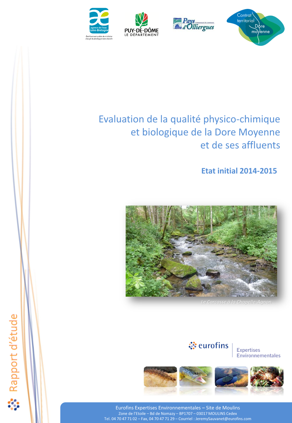 Evaluation De La Qualité Physico-Chimique Et Biologique De La Dore Moyenne Et De Ses Affluents