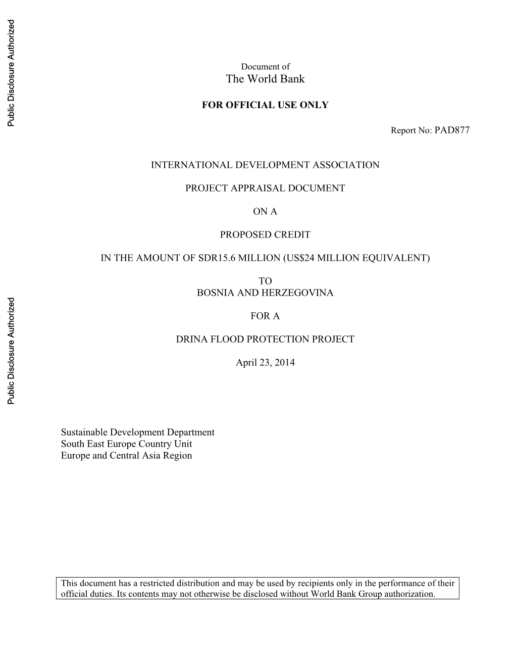 World Bank Document