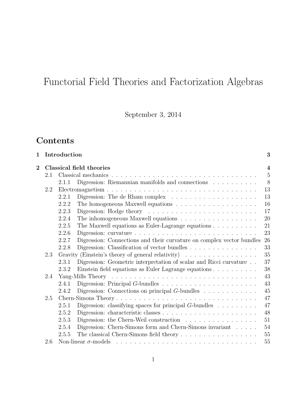 Functorial Field Theories and Factorization Algebras