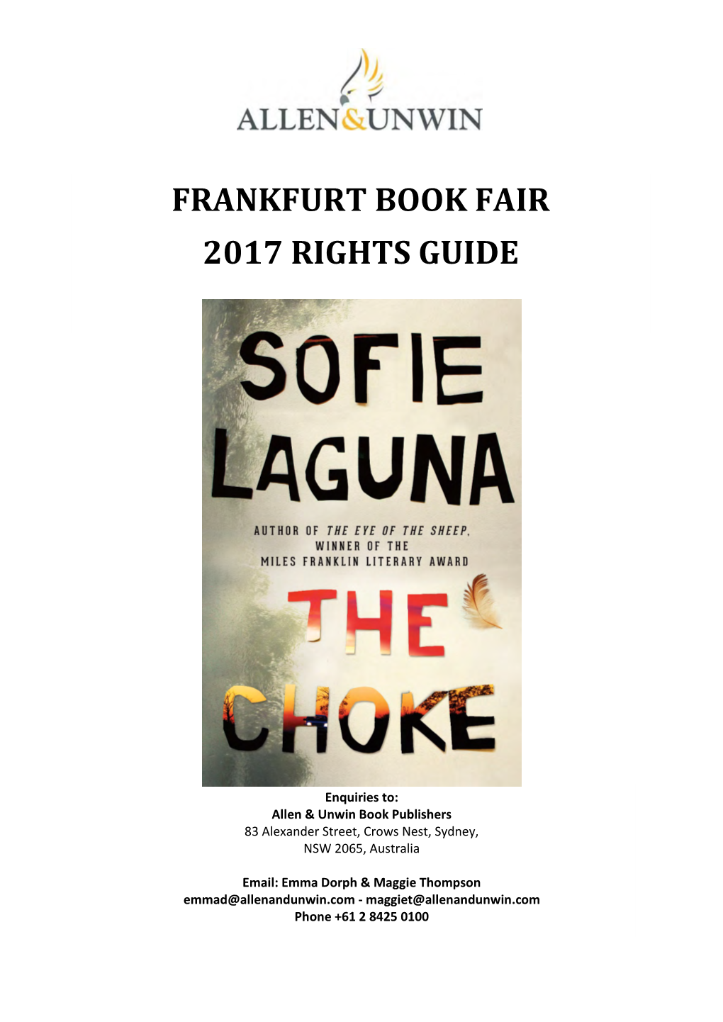 Frankfurt Book Fair 2017 Rights Guide