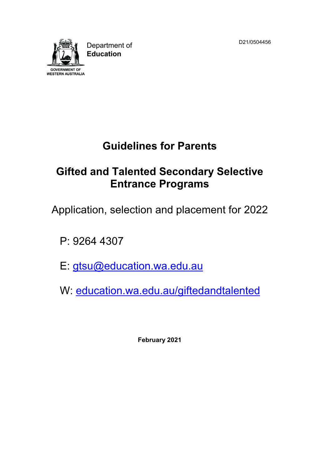 List of Gifted and Talented Schools