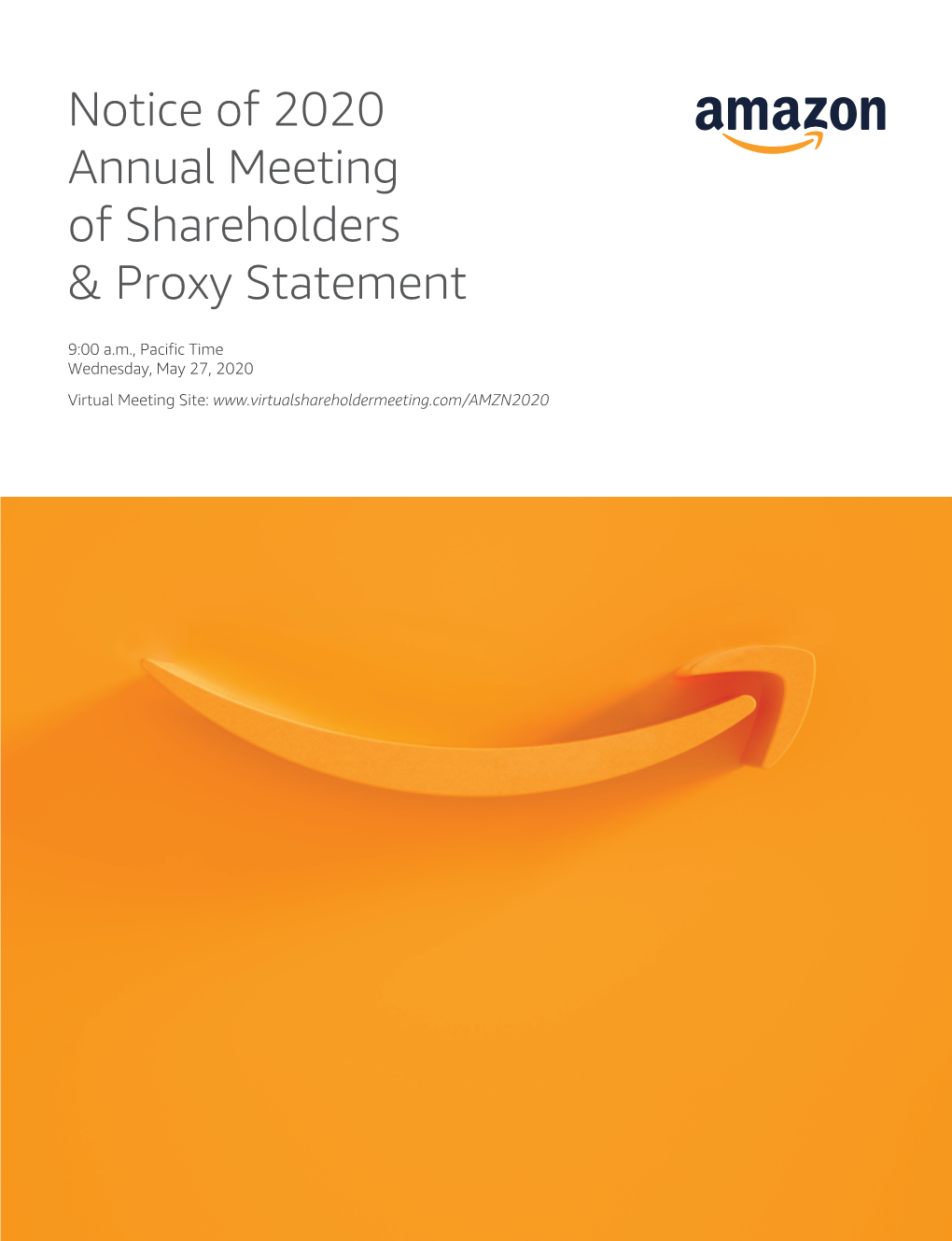 Notice of 2020 Annual Meeting of Shareholders & Proxy Statement