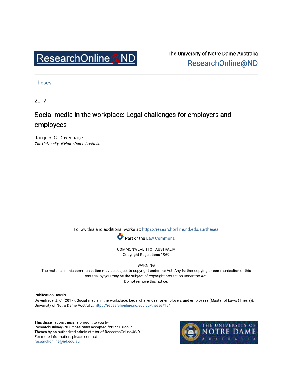 Social Media in the Workplace: Legal Challenges for Employers and Employees