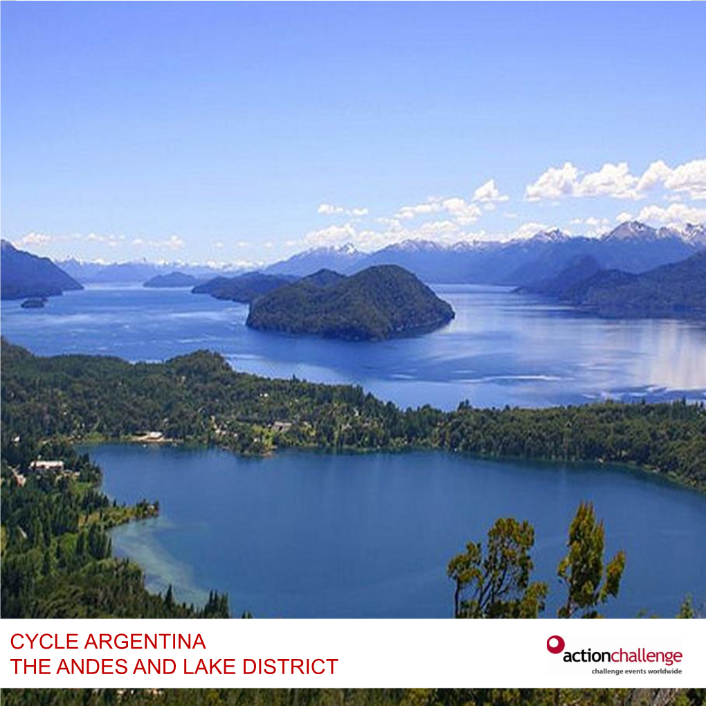 Cycle Argentina the Andes and Lake District 1 Itinerary – Outline for Bespoke Trips