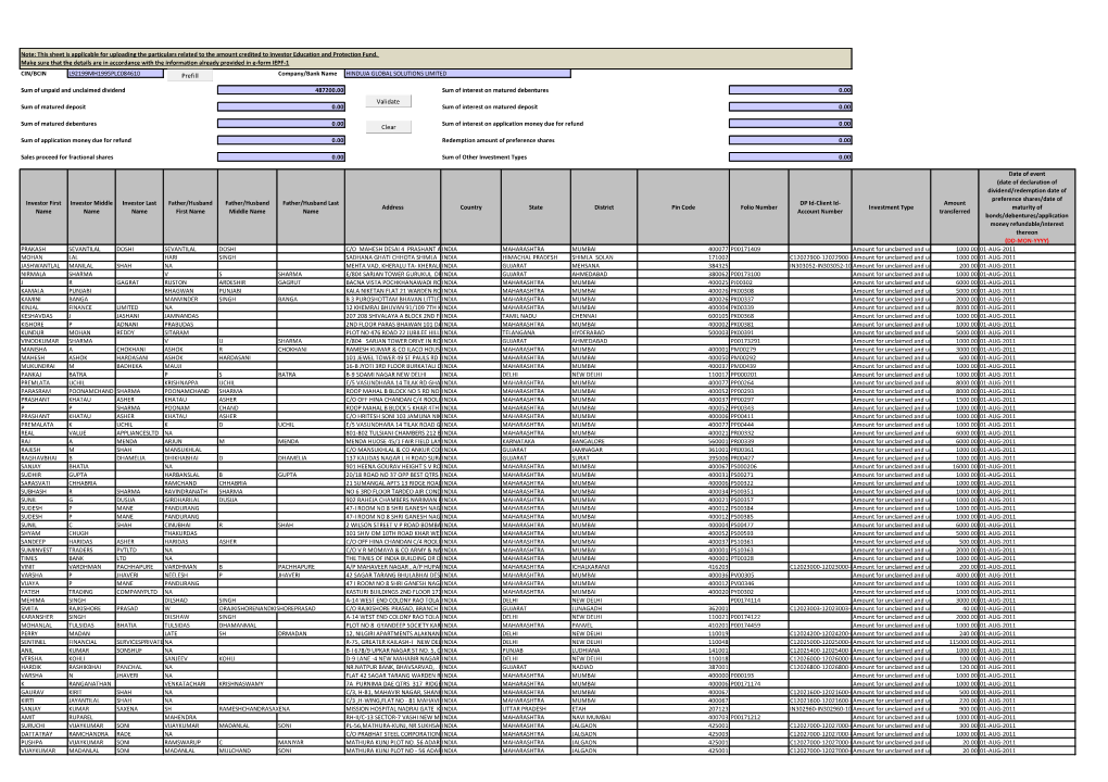 Prefill Validate Clear