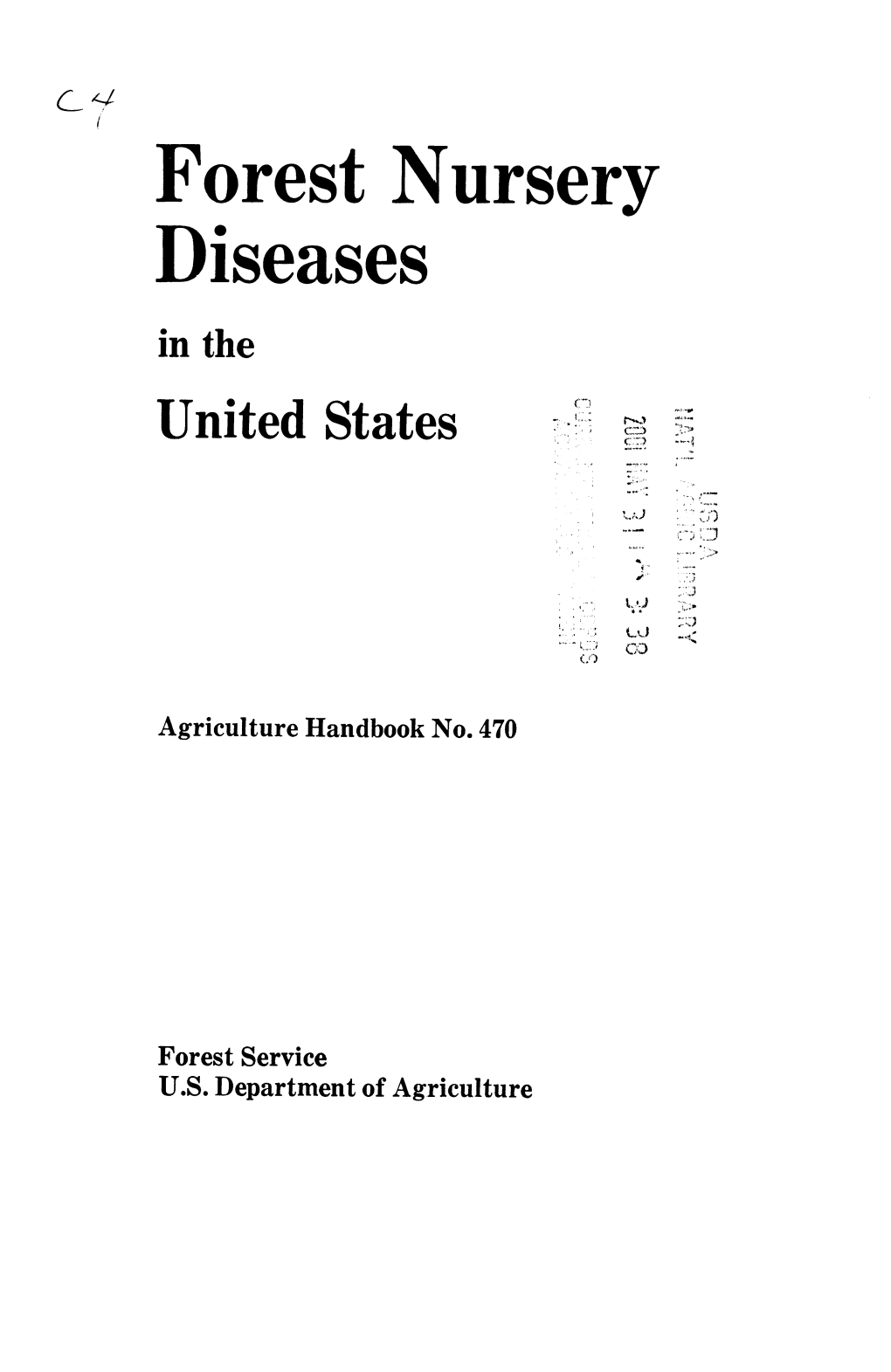 Forest Nursery Diseases in The