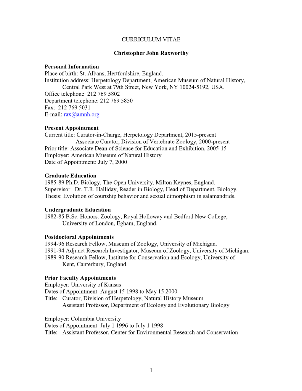 Download Curriculum Vitae