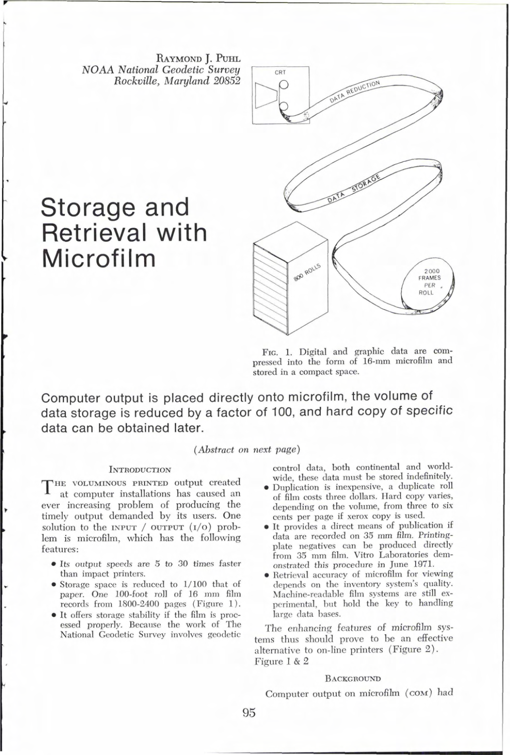 Storage and Retrieval with Microfilm