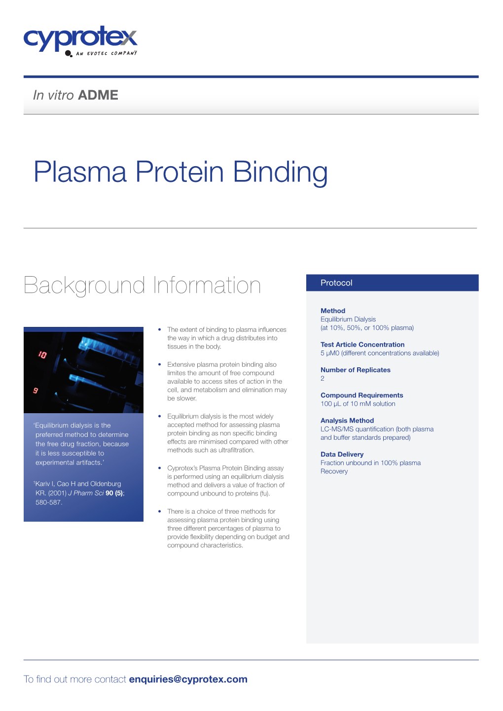 Plasma Protein Binding