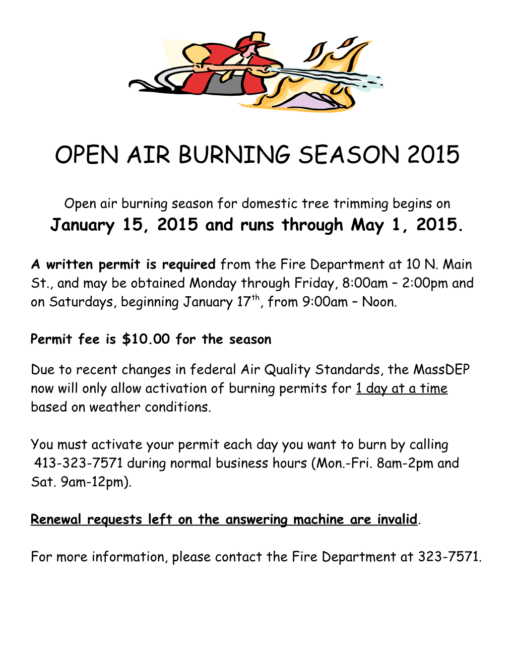 Permit Fee Is $10.00 for the Season