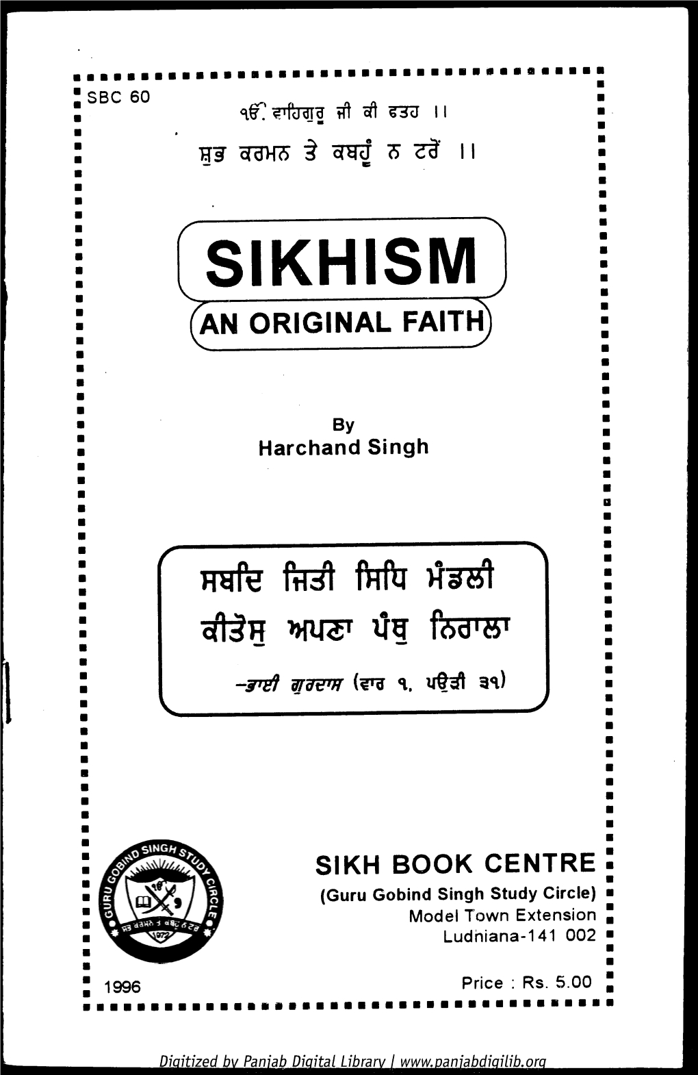 Sikhism] an Original Faith)