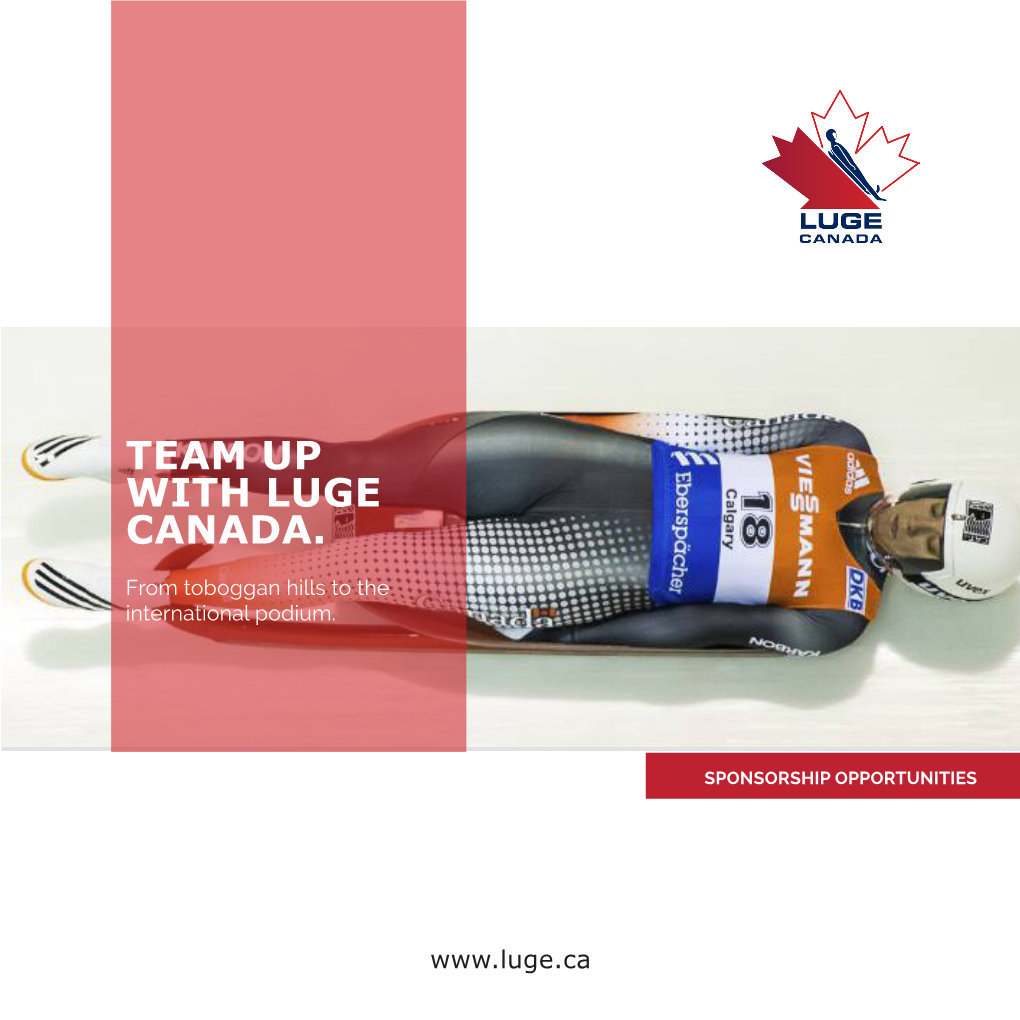 Team up with Luge Canada