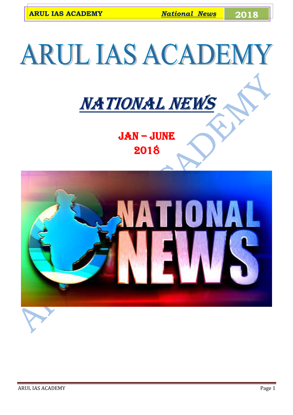 National News 2018