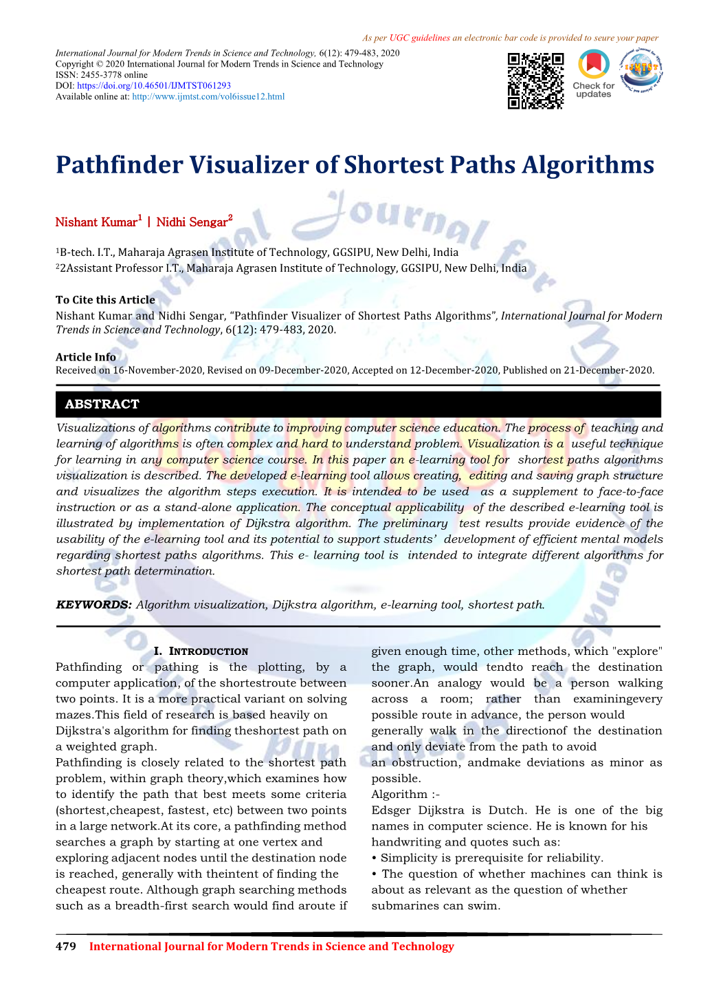 Pathfinder Visualizer of Shortest Paths Algorithms