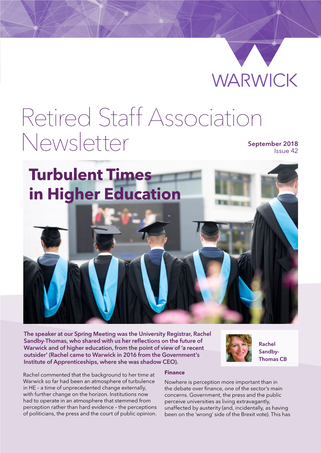 Retired Staff Association Newsletter