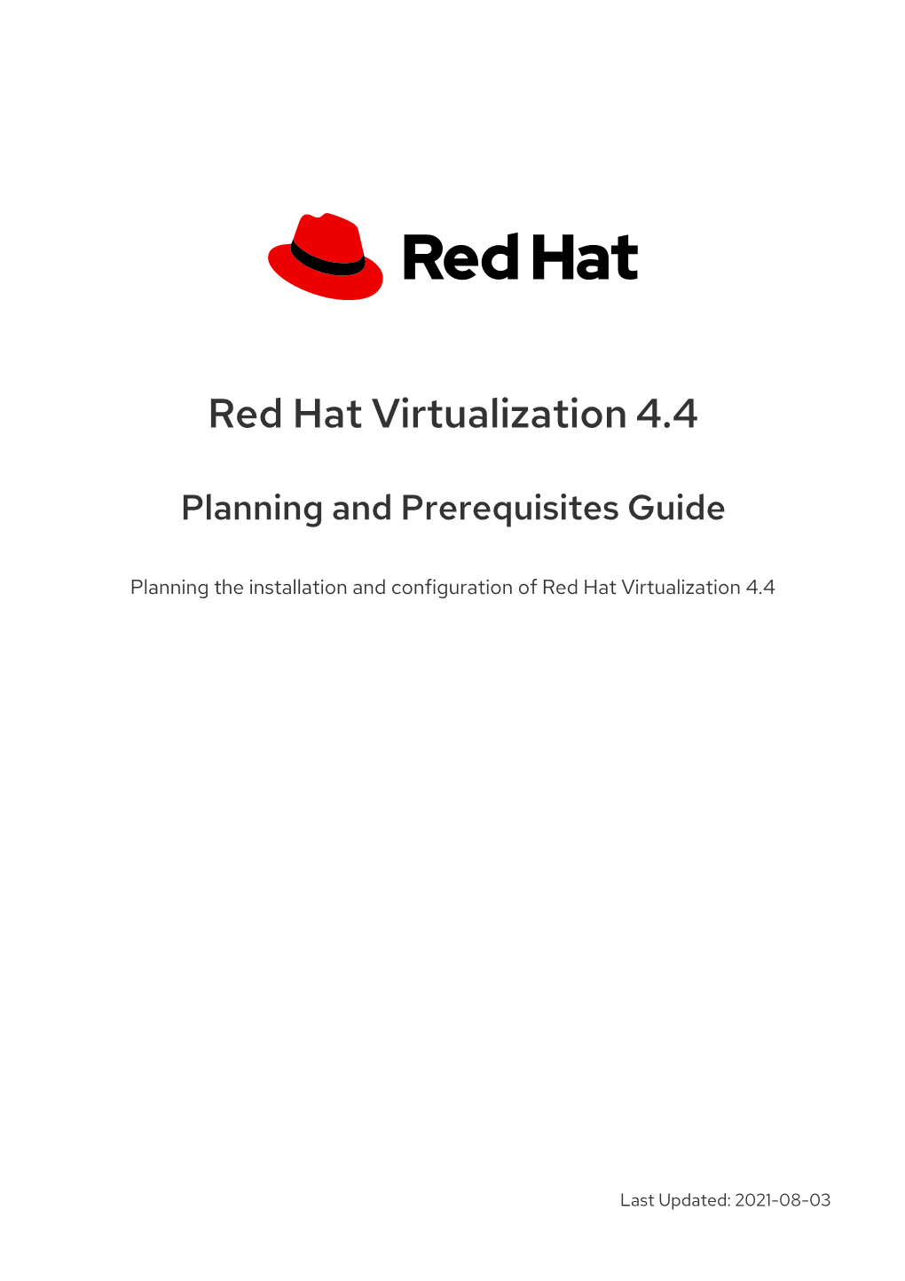 Red Hat Virtualization 4.4 Planning and Prerequisites Guide