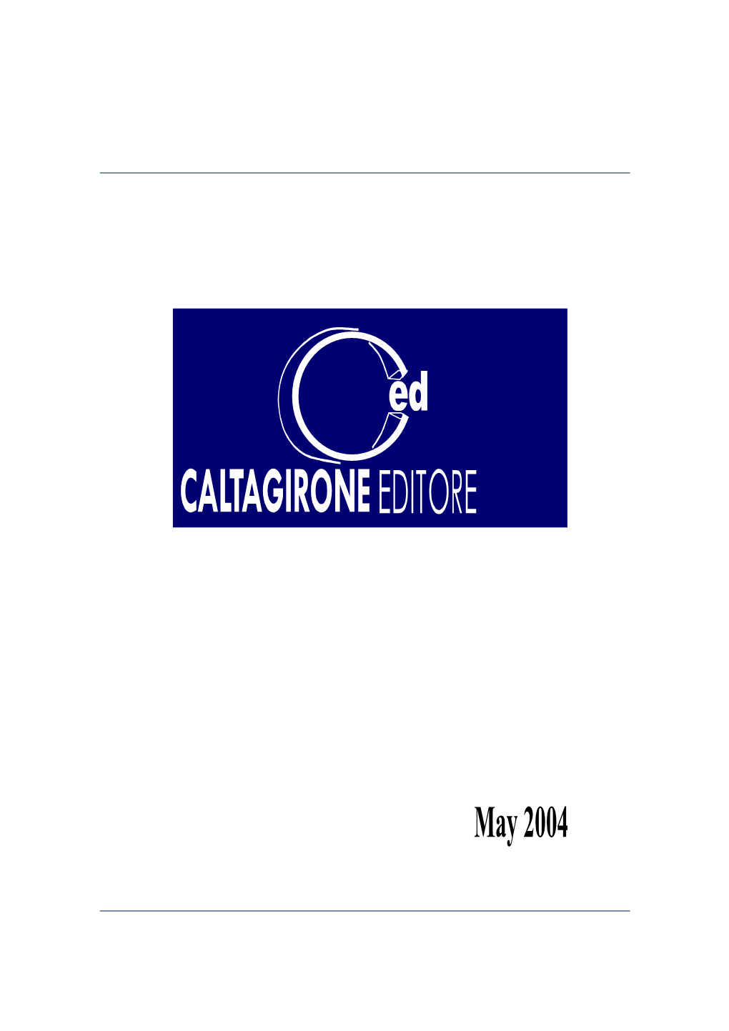 May 2004 Agenda