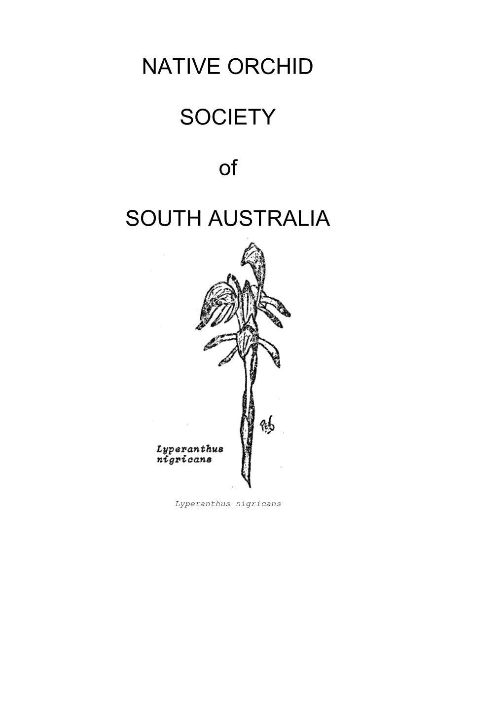 Native Orchid Society of South Australia