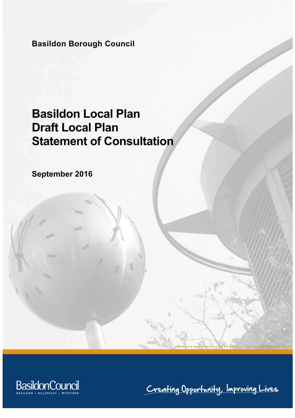 Draft Local Plan Statement of Consultation 2016