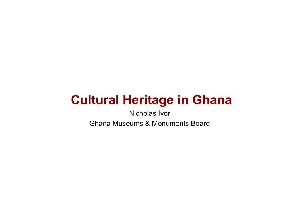 Ghana Museums & Monuments Board (GMMB)