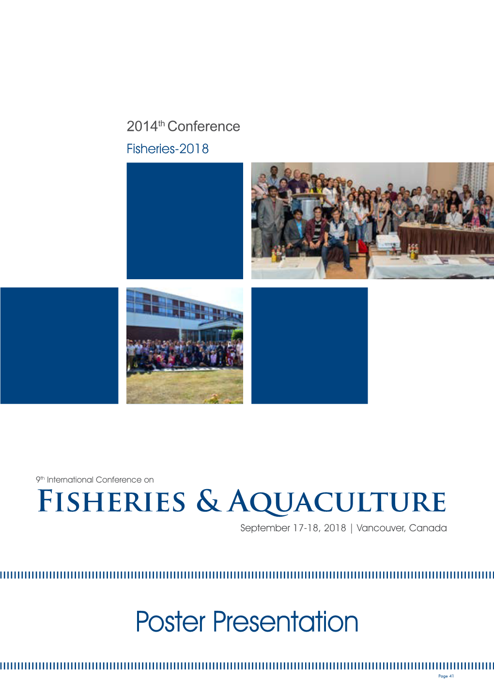 Fisheries & Aquaculture Poster Presentation