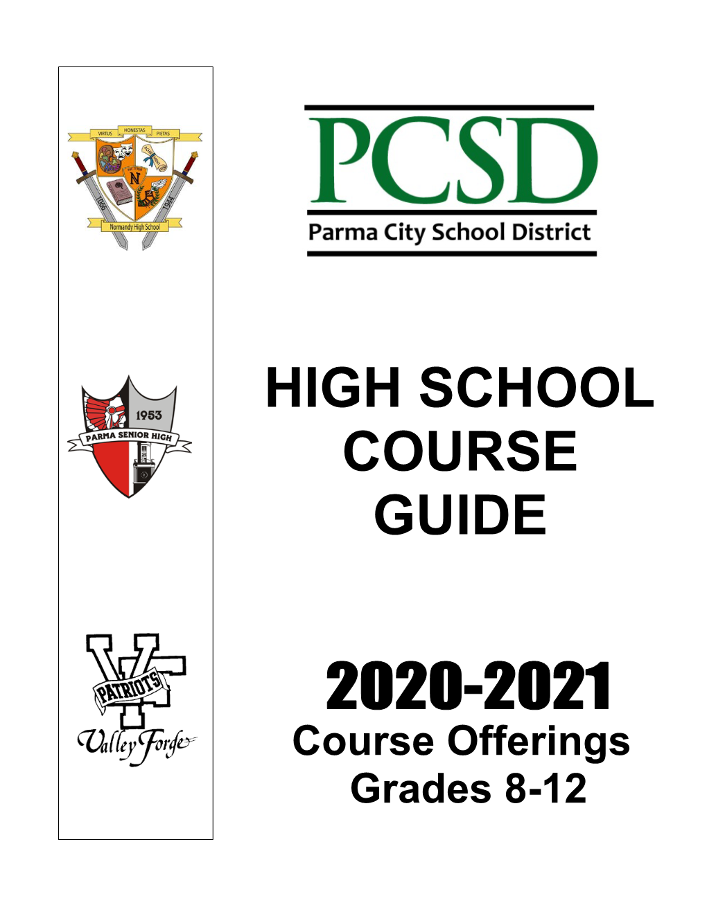 Course Offerings Grades 8-12