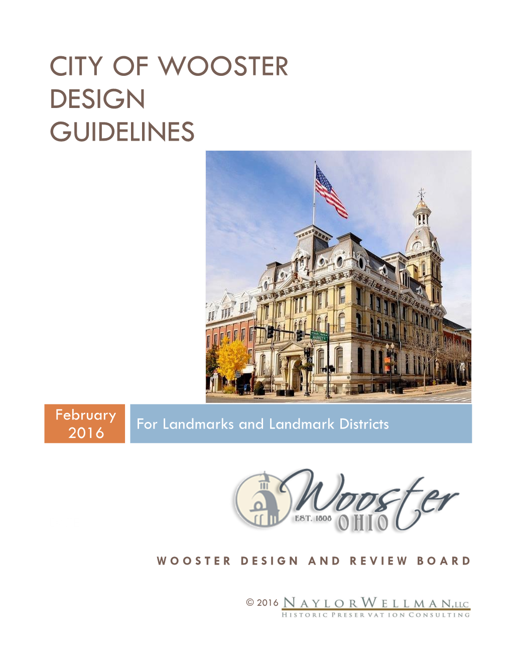 City of Wooster Design Guidelines