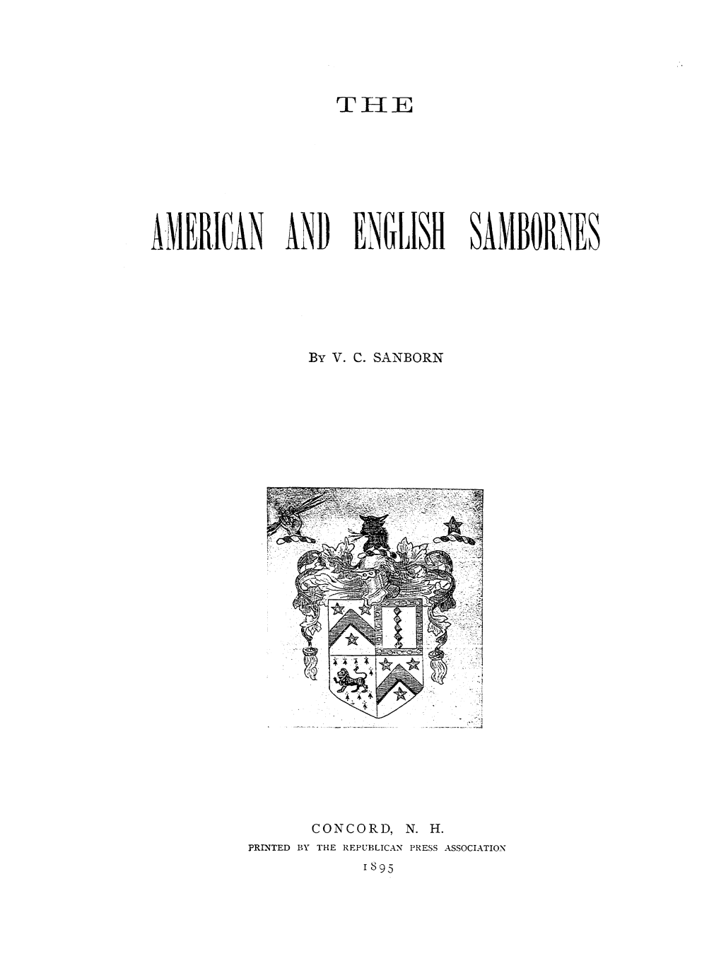 American and English Sambornes
