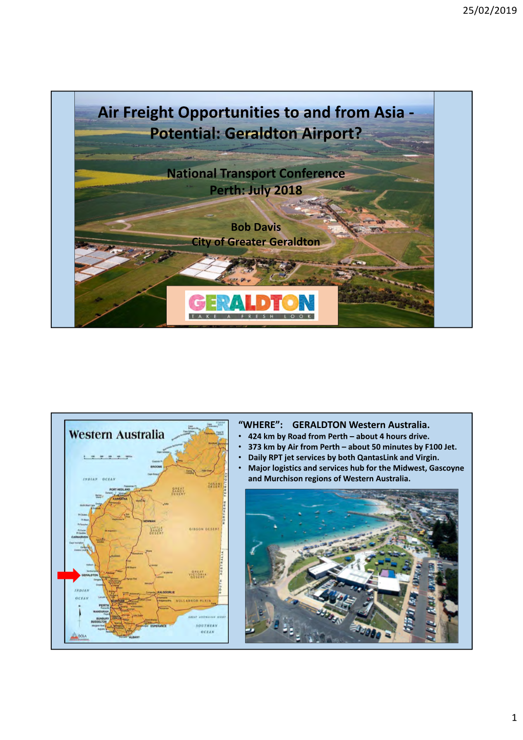 Potential: Geraldton Airport?