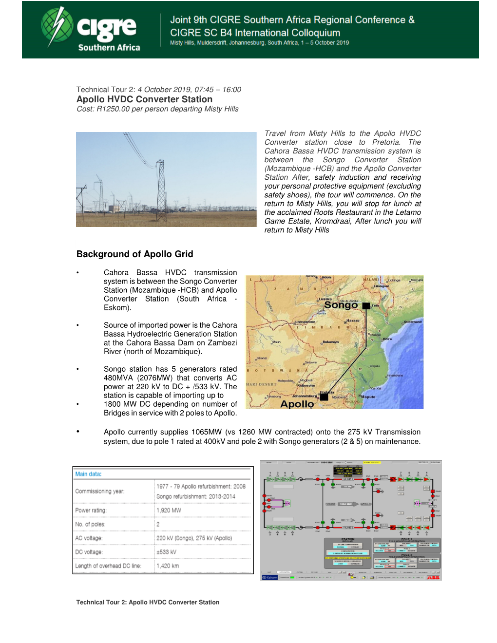 Apollo HVDC Converter Station Background of Apollo Grid •