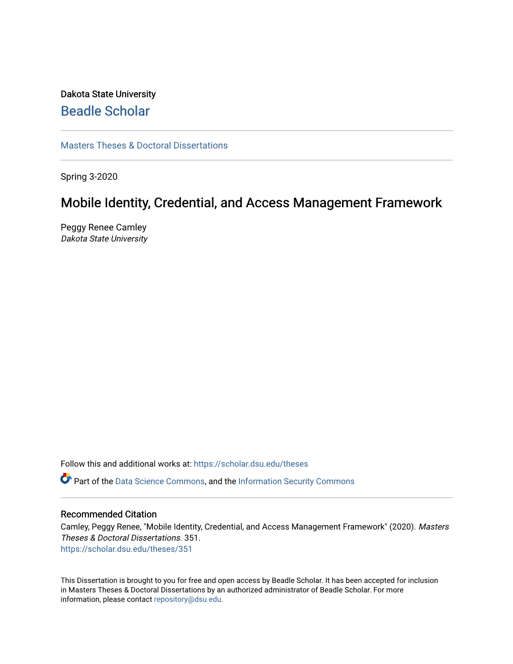 Mobile Identity, Credential, and Access Management Framework