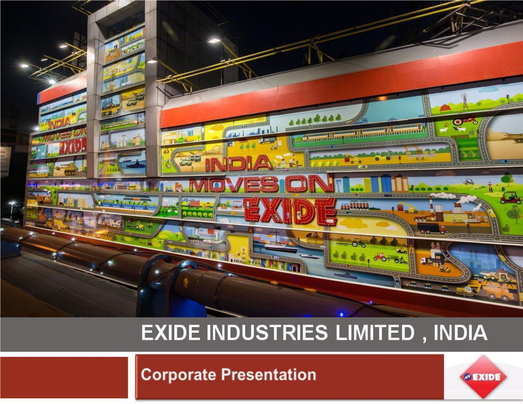 Exide Industries Limited , India Corporate Presentation