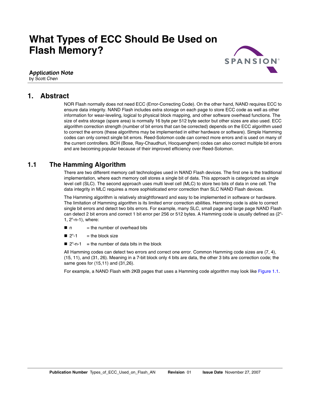 What Types of ECC Should Be Used on Flash Memory?