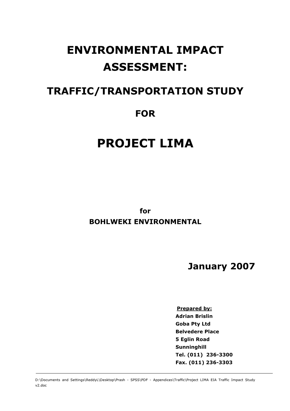 Project Lima