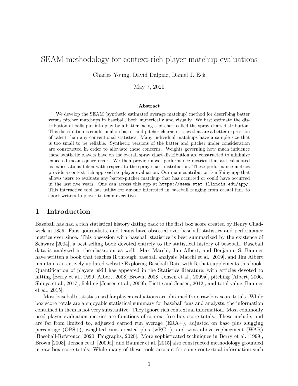 SEAM Methodology for Context-Rich Player Matchup Evaluations