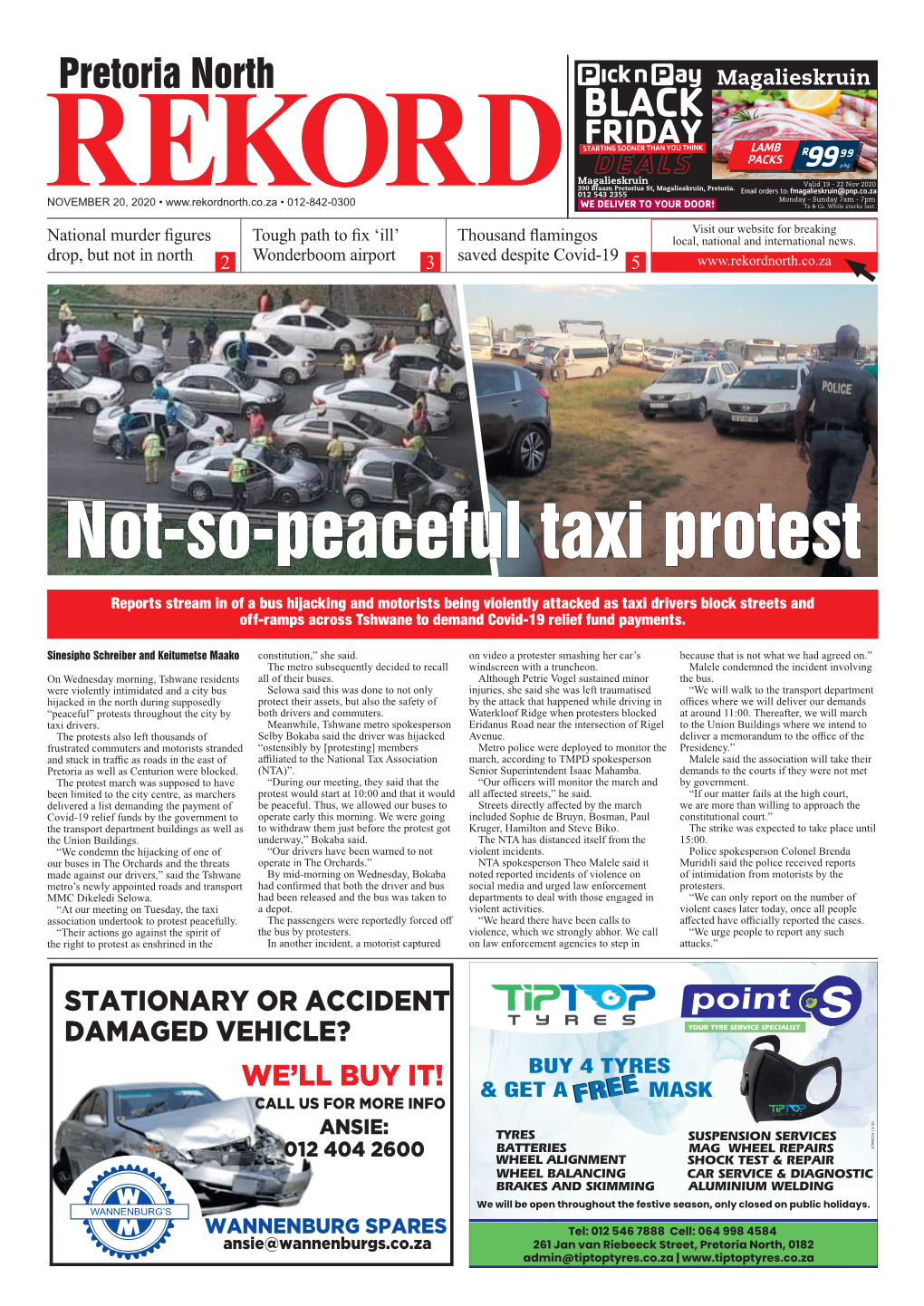 Not-So-Peaceful Taxi Protest