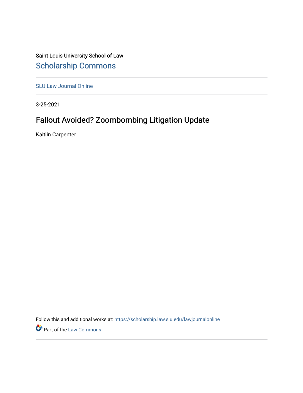 Fallout Avoided? Zoombombing Litigation Update