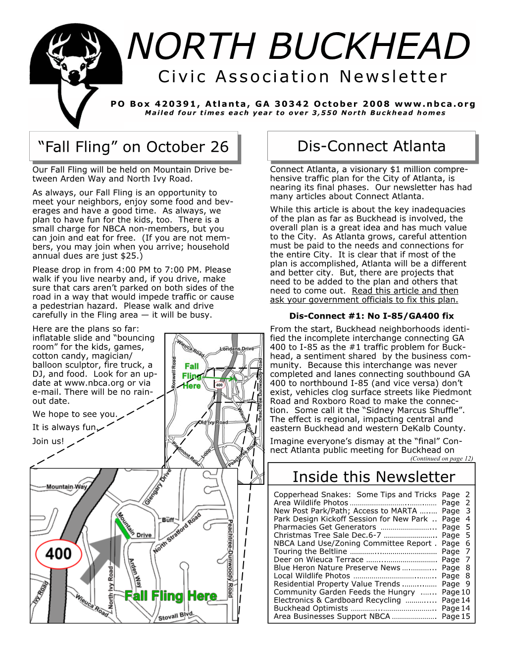 NORTH BUCKHEAD Civic Association Newsletter