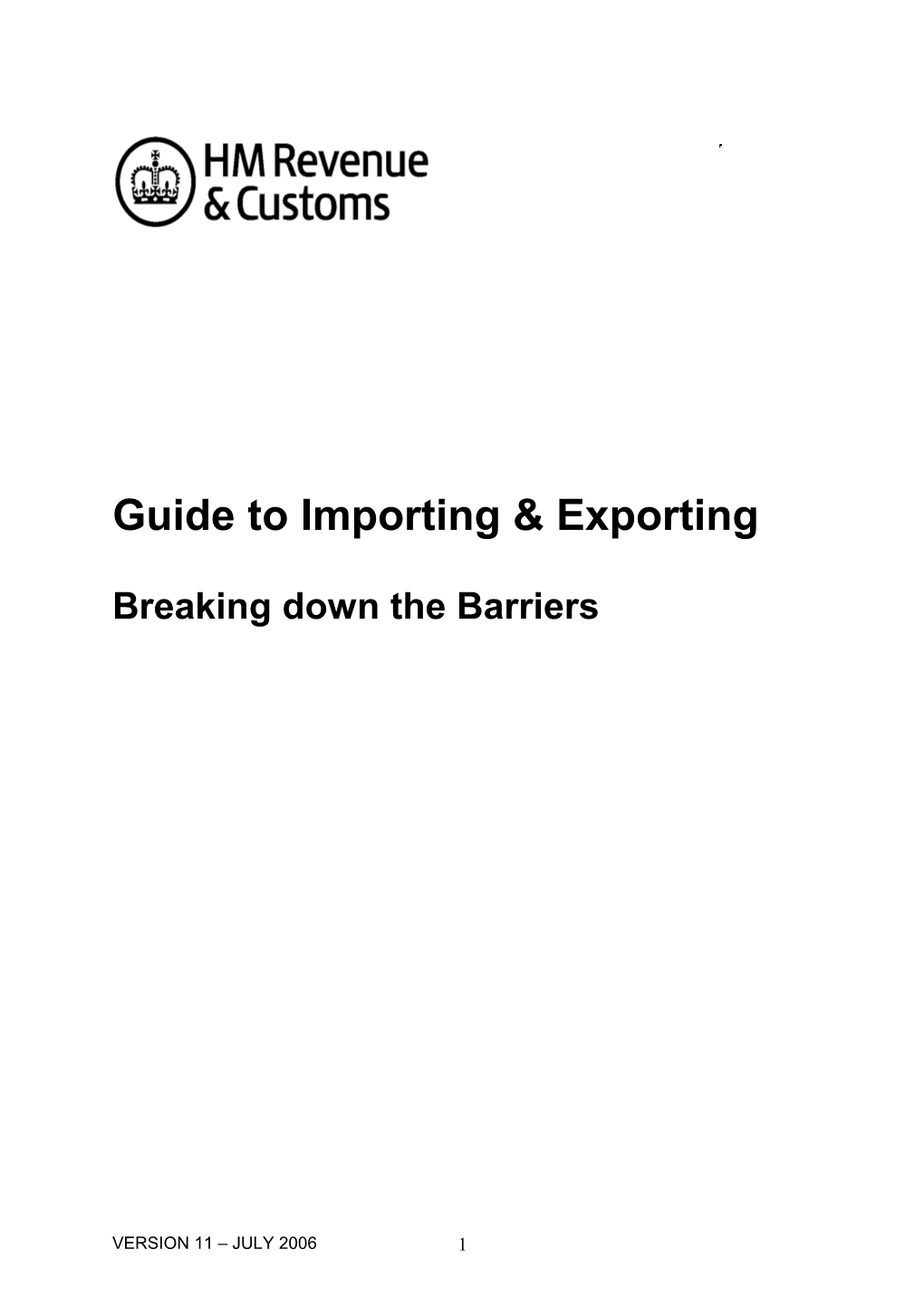 Guide to Importing & Exporting