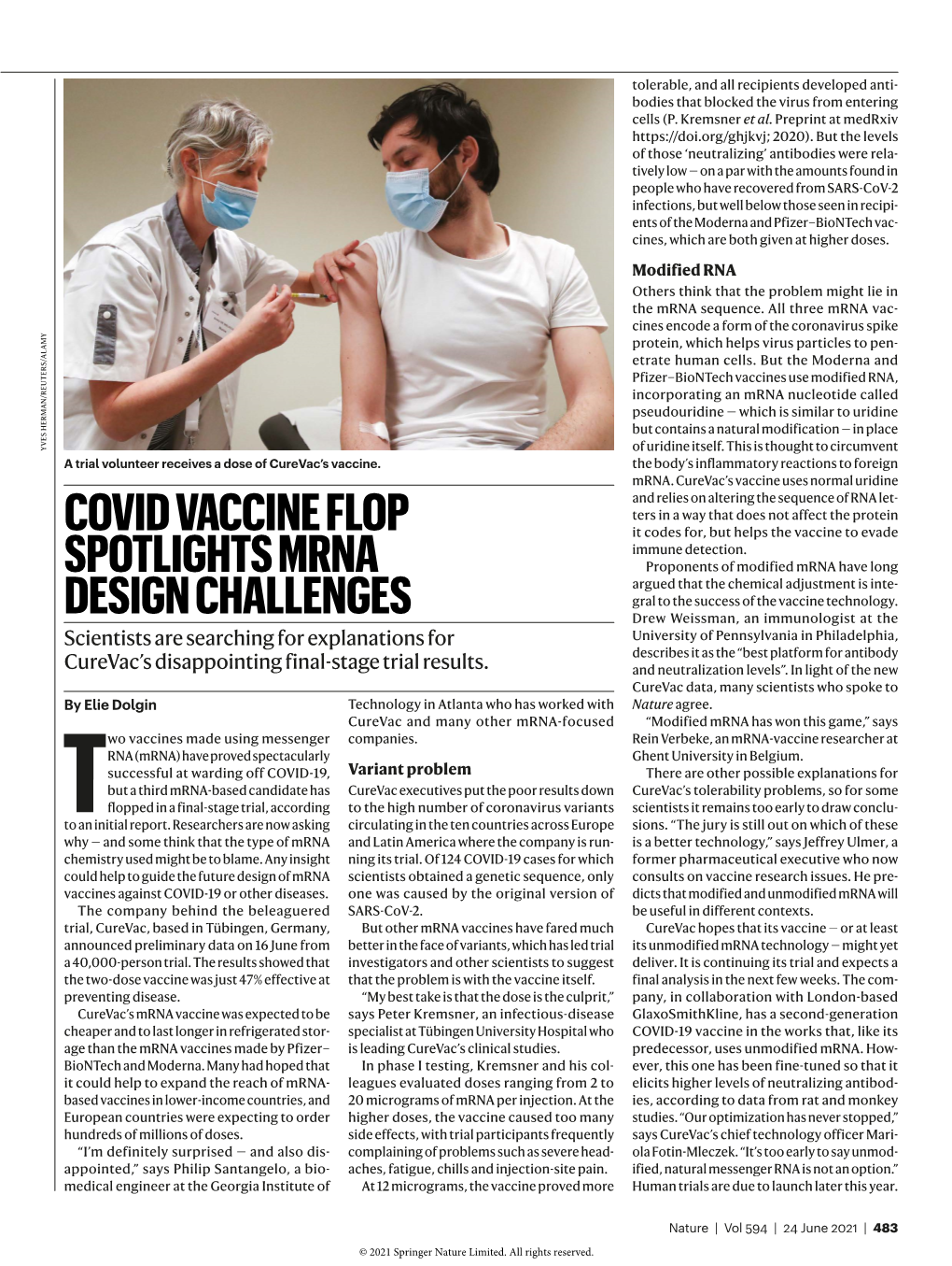 Covid Vaccine Flop Spotlights Mrna Design Challenges