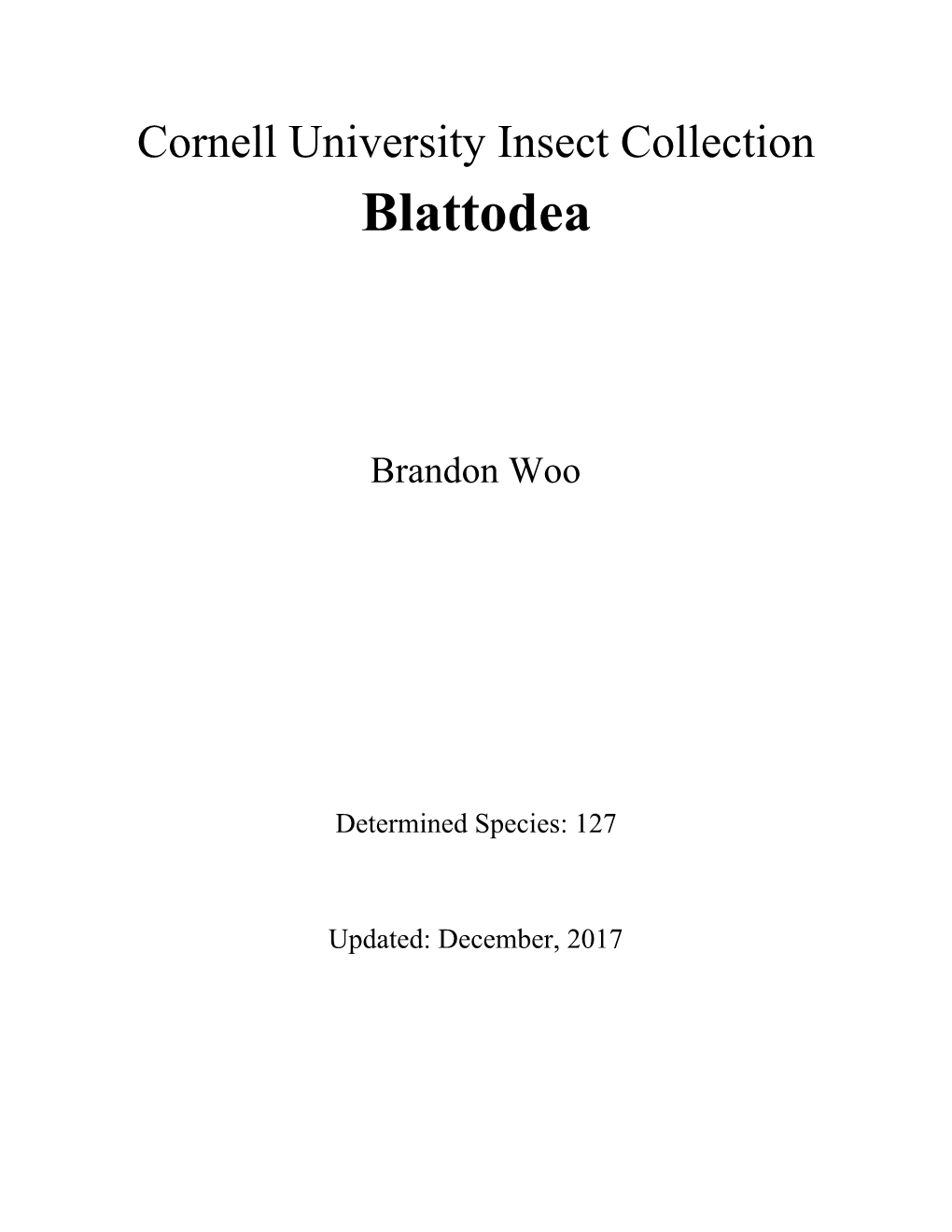 CUIC Blattodea List
