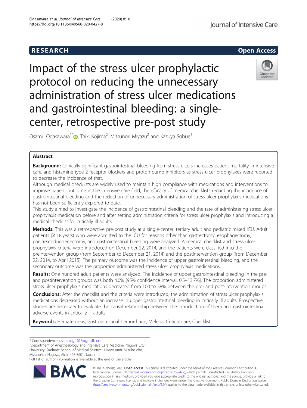 Impact of the Stress Ulcer Prophylactic Protocol on Reducing The
