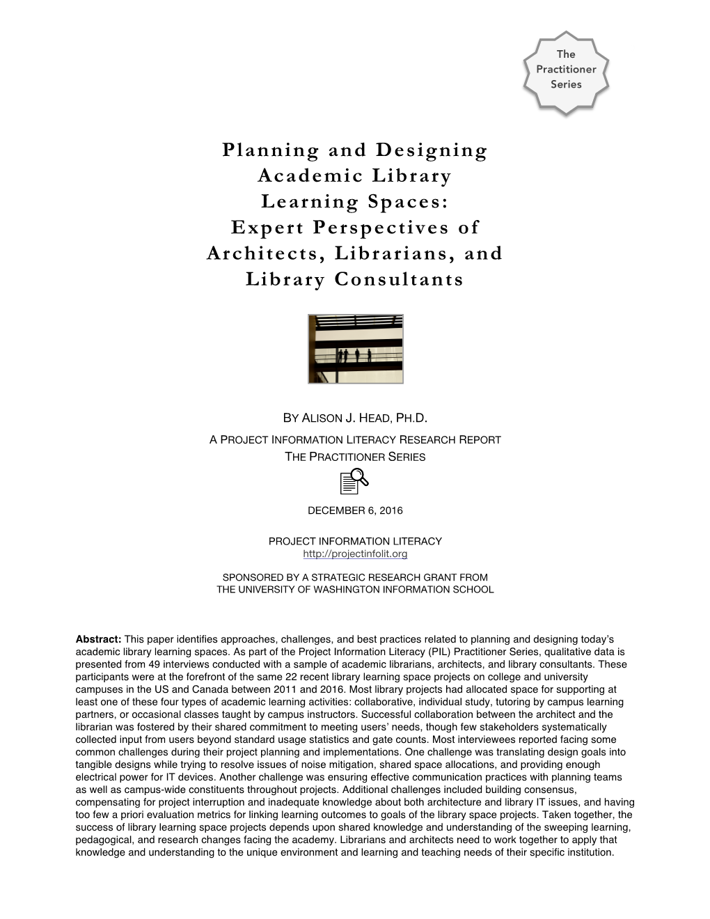 Planning and Designing Academic Library Learning Spaces: Expert Perspectives of Architects, Librarians, and Library Consultants