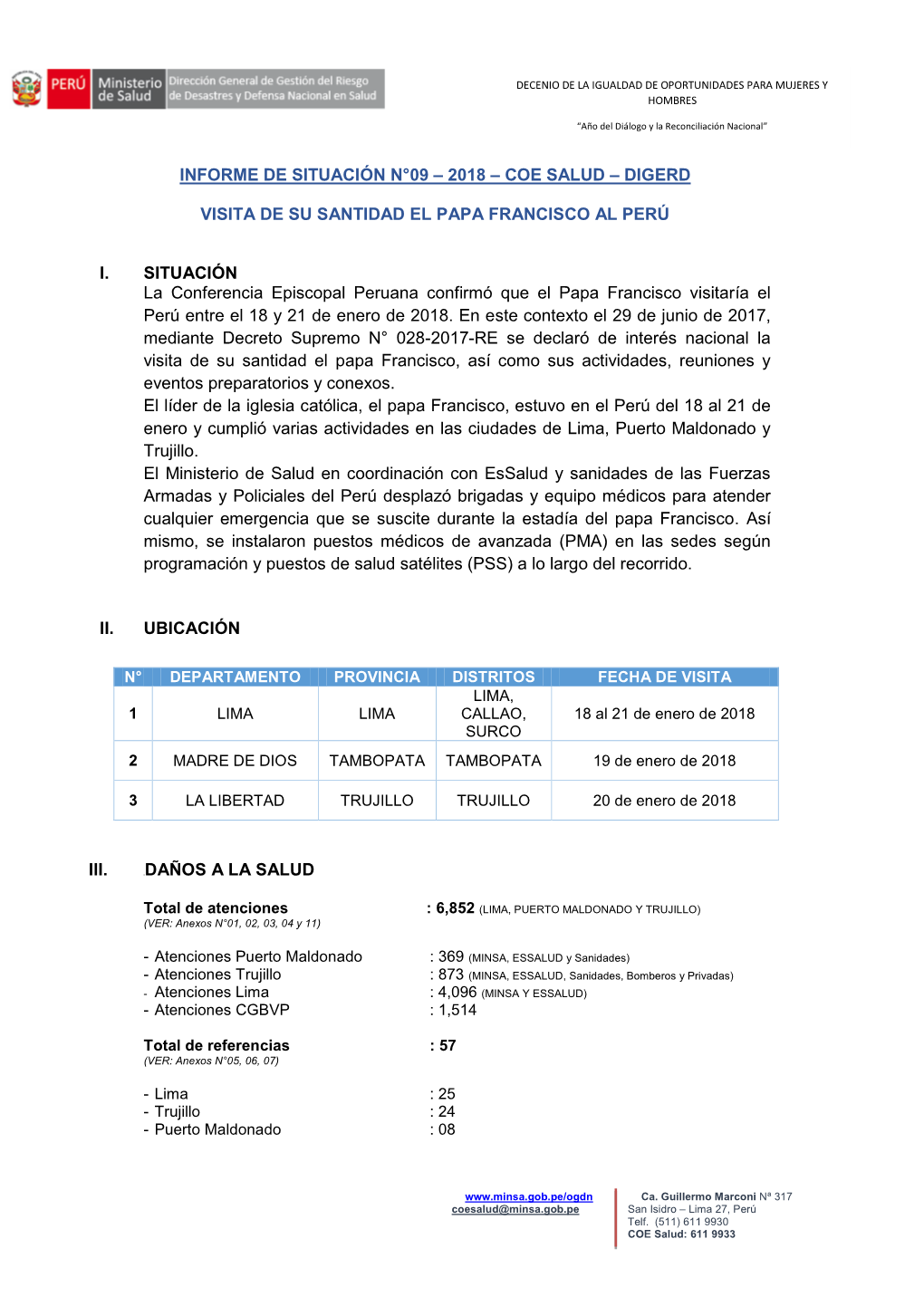 Informe Técnico Nº 06-2009-Japh-Oemdc/Ogdn