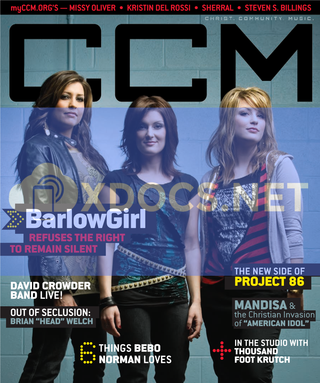 6 Barlowgirl PROJECT 86 MANDISA