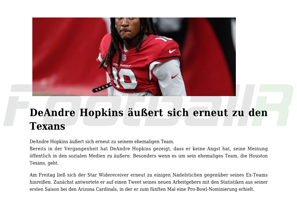 Deandre Hopkins Äußert Sich Erneut Zu Den Texans,JJ Watt