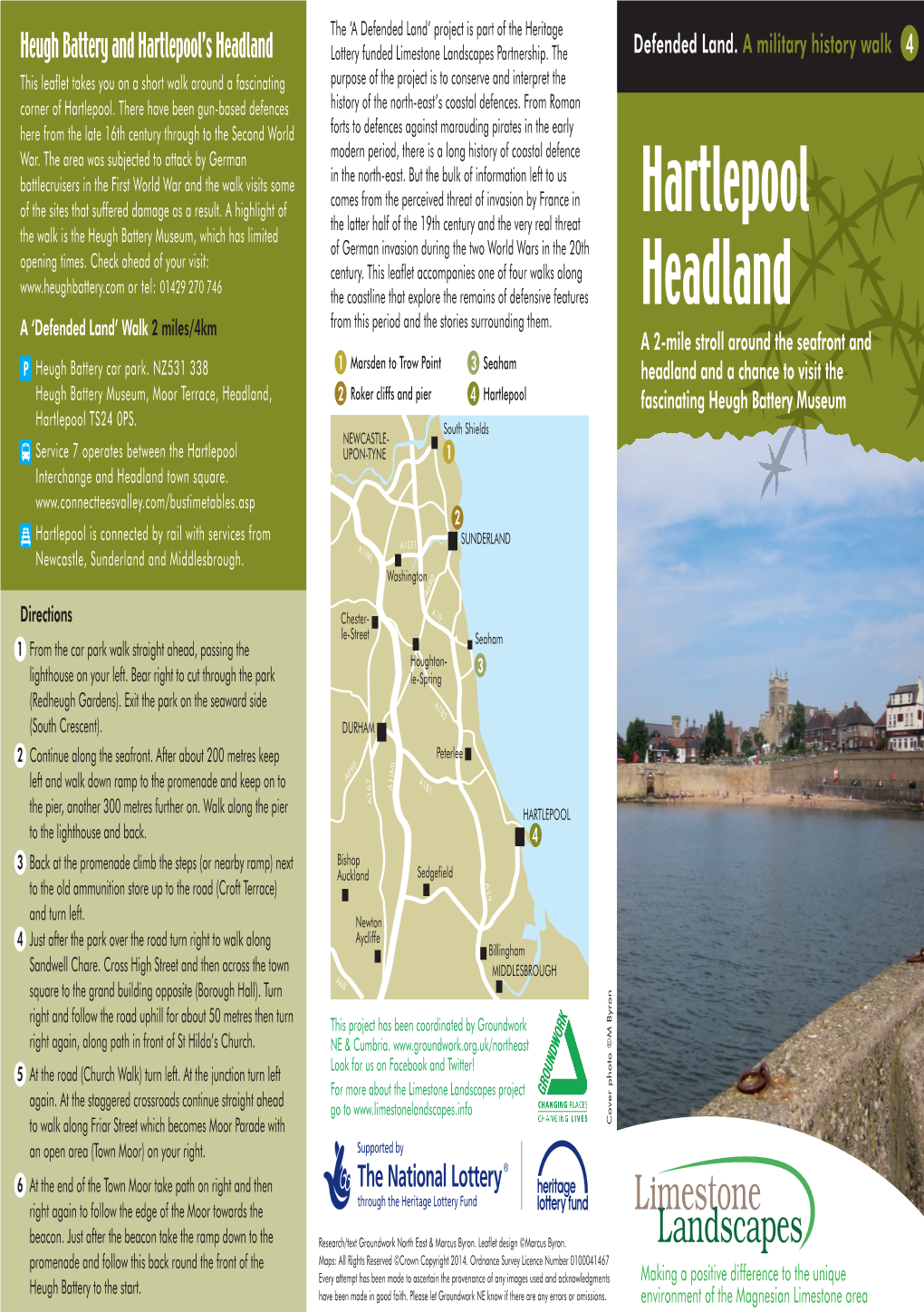 Hartlepool Headland Defended Land Walk.Qxp Layout 1 20/11/2014 11:32 Page 1